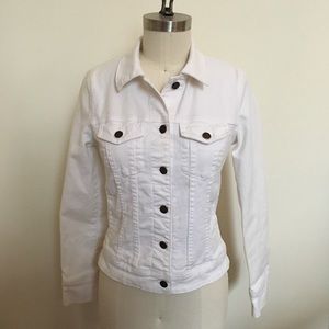 J.Crew white denim jacket